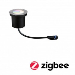 Encastré de sol extérieur Plug & Shine IP65 RGBW 24V ZigBee, Référence Paulmann 94274