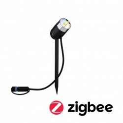 Spot extérieur Plug & Shine color Pike RGBW 4,5W 24V IP65 Anthracite ZigBee, Référence Paulmann 94283