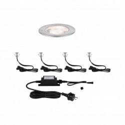 Kit ENC de sol Link+Light Ext 4x0,3W IP67 3000K 12V, Référence Paulmann 94343