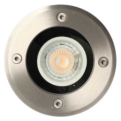 Spot LED extérieur encastré de sol rond Tulip 230V 5W 380lm 3000K IP67