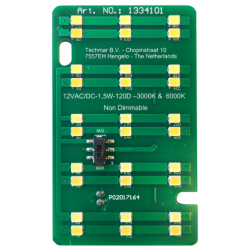 SMD LED unit 15x blanche + blanc chaude 12V/2W TECHMAR