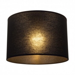 Abat-jour cylindrique E27 H30 Tissu Noir,ENNIE LOTTA,A0309