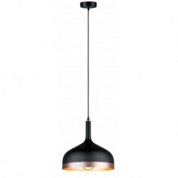 Neordic Embla suspension max 1x20W E27 Noir/Cuivre mat 230V Métal