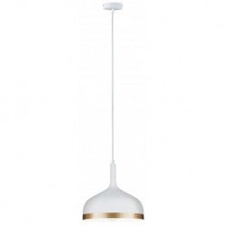 Neordic Embla suspension max 1x20W E27 Blanc/Or 230V Métal