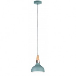 Neordic Juna suspension 160mm max 1x20W E14 Vert doux/Cuivre/Bois 120V Métal/Boi