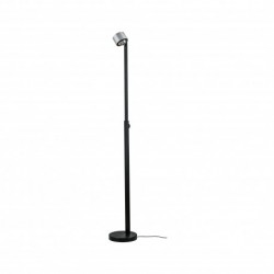 Liseuse/pied Aldan grad LED 1x15,5W Noir/Alu brossé 230V aluminium