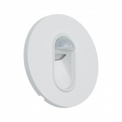 Kit Enc mur capteur rond 1x2,7 W 2700 K 230 V blanc /plastique