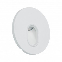 Kit Enc mur rond 1x1,1W 2700K 230 V blanc /plastique