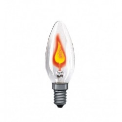 Flamme Scintillante 3W E14 97mm 35mm Clair