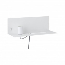 WallCeiling Devara Appliq max 1x40W E27 Blanc 230V Métal