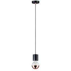 Suspension Neordic Nordin max1x60W E27 Noir 230V Marbre