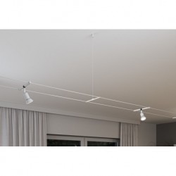 Suspension Wire System Corduo 1m Blanc alu dépoli/synthétique