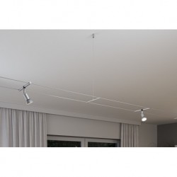 Suspension Wire System Corduo 1m Chrom alu dépoli/synthétique