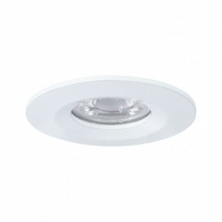 Enc Nova mini Coin rond fixe IP44 LED 1x4W 310lm Blanc dépoli/Alu