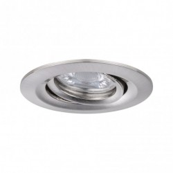 Enc Nova mini Coin rond orientable LED 1x4W 310lm acier brossé/alu