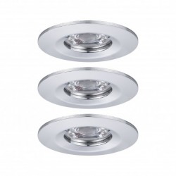 Enc Nova mini Coin rond fixe IP44 LED 3x4W 310lm chrome/Alu