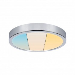 WallCeiling FR Aviar IP44 LED 18W White Switch 300mm Chrome 230V synthétique