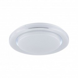 WallCeiling Rainbow Dynamic RGB TunW LED 22W 380mm Blanc/Chr 230V Syn/Mét