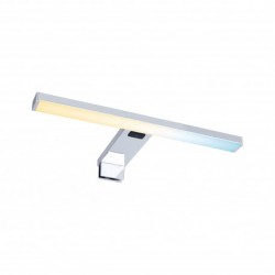 WallCeiling FR Selo IP44 LED 1x3,7W WhiteSwitch 300mm Chrome 230V Alu/Acryl