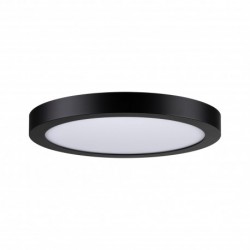 Panneau LED WallCeiling Abia 300 mm 22W Noir mat 230V plastique