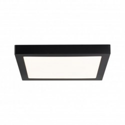 Pan LED WallCeiling Abia 300x300mm 22W Noir mat 230V plastique