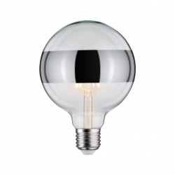 LED G125 anneau réfléch 600lm E27 2700K 6,5W 230V Argent gradable