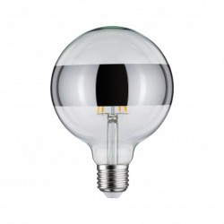 LED G125 anneau réfléch 600lm E27 2700K 6,5W 230V Argent gradable