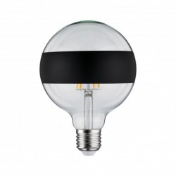 LED G125 anneau réfléch 600lm E27 2700K 6,5W 230V Noir mate gradable