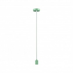 Suspension Tilla Neordic max1x60W E27 vert clair 230V tissu/mét