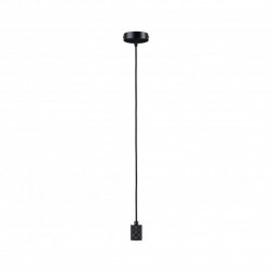 Suspension Tilla Neordic max1x60W E27 noir graphite 230V tissu/métal