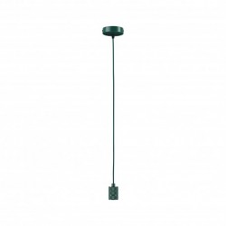 Suspension Tilla Neordic max1x60W E27 vert foncé 230V tissu/mét