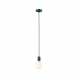 Suspension Tilla Neordic max1x60W E27 vert foncé 230V tissu/mét