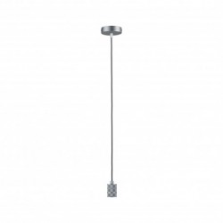 Suspension Tilla Neordic max1x60W E27 gris aluminium 230V tissu/métal