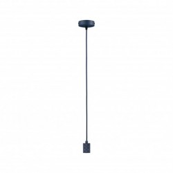 Suspension Tilla Neordic max1x60W E27 bleu nuit 230V tissu/mét