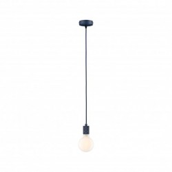 Suspension Tilla Neordic max1x60W E27 bleu nuit 230V tissu/mét