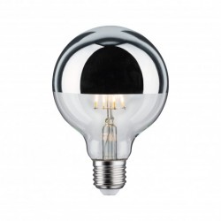 LED G95 Calotte réflectrice 600lm E27 2700K 6,5W 230V Argent gradable