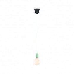 Suspension Ketil Neordic max1x60W E27 vert clair 230V tissu/sil