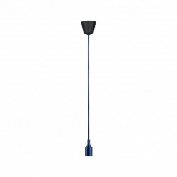 Suspension Ketil Neordic max1x60W E27 bleu nuit 230V tissu/sil