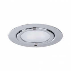 Encastr. Meuble Klipp Klapp max.20W 12V G4 72mm Chrome/Tôle d´acier/Verre