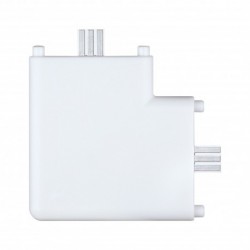 Cadre connecteur d'angle CC 12V Blanc dépoli/Synthétique