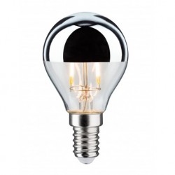 LED sphérique calotte réflect 220lm E14 2700K 2,6W 230V Argent