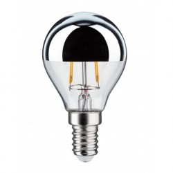 LED sphérique calotte réflect 220lm E14 2700K 2,6W 230V Argent