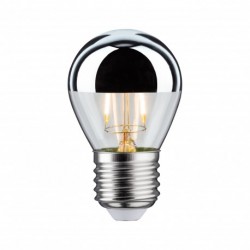 LED sphérique calotte réflect 220lm E27 2700K 2,6W 230V Argent