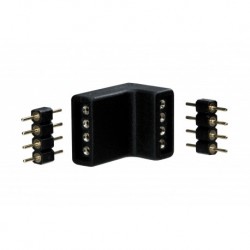 Lot de 4 connecteurs enfichables Function YourLED blanc noir