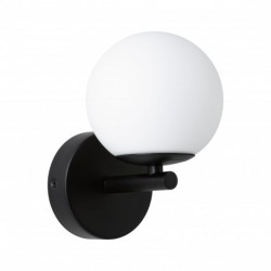 MP Gove IP44 Applique LED 5W Satin/Noir mat Verre/Métal