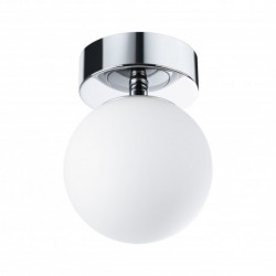 MP Gove IP44 plafonnier LED 5W Satin/Chrome Verre/métal