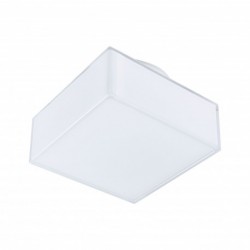 MP Maro IP44 plafonnier LED 1x6,8W carré 155x155mm Blanc synthétique