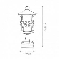 Lanterne de piédestal 1 lumière