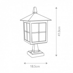 Lanterne de piédestal 1 lumière