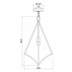 Suspension moyenne 1 lumière